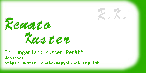 renato kuster business card